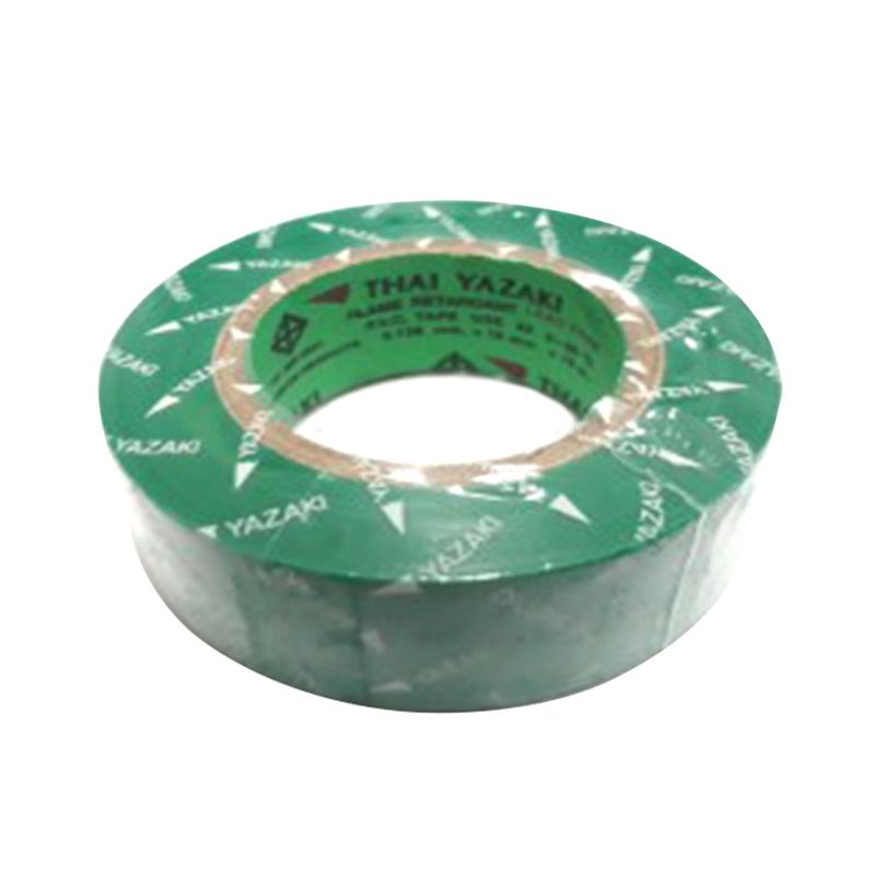 เทปพันสายไฟ สีเขียว THAI YAZAKI Vinyl tape : Green , 3/4&quot;x30&quot;