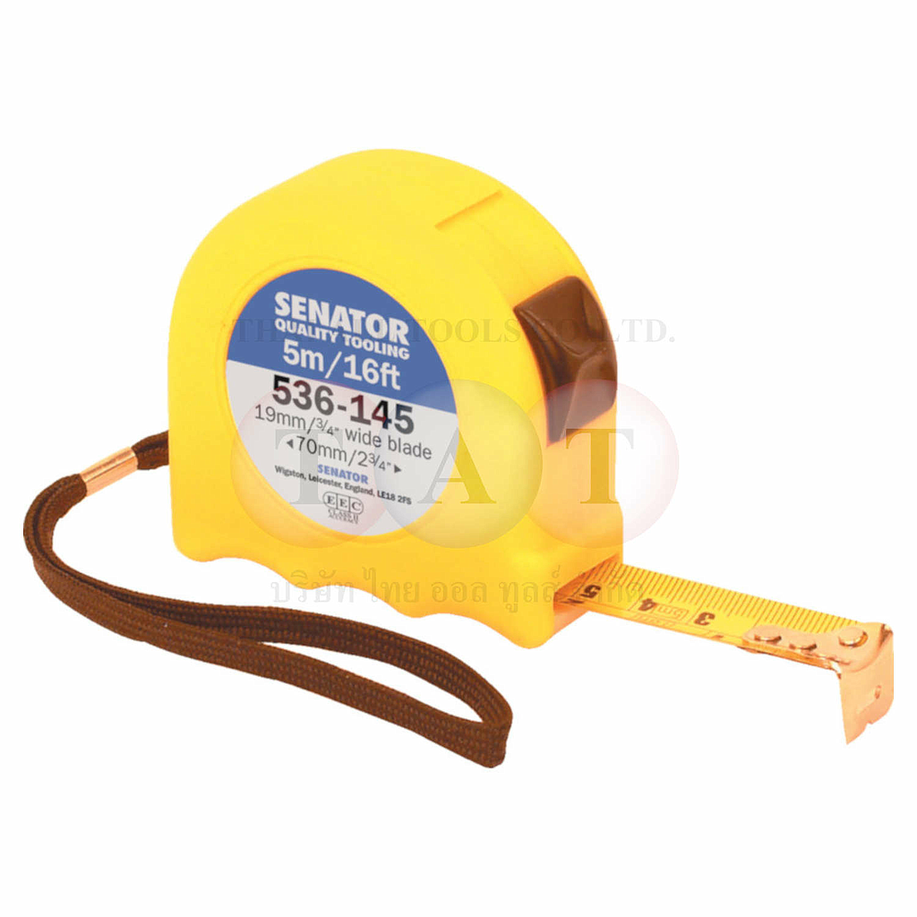 ตลับเมตร SENNATOR LOCKING TAPE MEASURES NO.SEN-536-1450K HI-VISIBILITY ขนาด 5M/16'