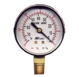 เกจวัดกำลังดูด APEX Vacuum Gauge , 2.1/2&quot; x 1/4&quot;