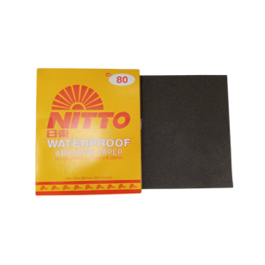 กระดาษทรายน้ำ NITTO No.#80 Sand paper wet and dry (60 แผ่น/แพ็ค)