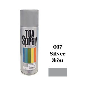 สีสเปรย์ TOA No.017 Spray paint : SILVER , 400cc