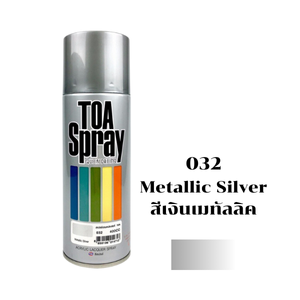 สีสเปรย์ TOA No.032 Spray paint : METALLIC SILVER , 400cc