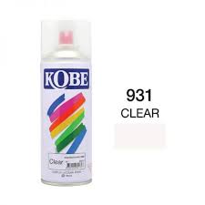 สีสเปรย์ KOBE No.931 Spray paint : CLEAR , 400cc