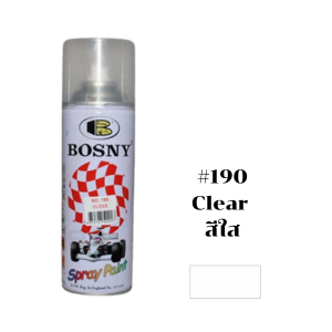 สีสเปรย์ BOSNY No.190 Spray paint : CLEAR , 400CC.