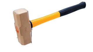 CARLTSO NO.EX104-1000A Sledge Hammer (Non-Sparking tools ) AL-BR 1000g (TJO)