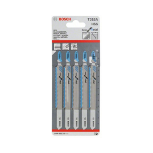 ใบเลื่อยจิ๊กซอว์ เหล็ก BOSCH No.T318A (2608631319) Jigsaw blade , Steel (5 Pcs./Ea)