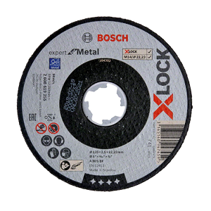 ใบตัดเหล็ก BOSCH No.2608619257 X-LOCK Expert for Metal 125 x 2.5 x 22.23 mm.