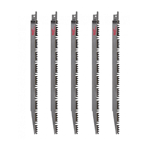 ใบเลื่อยซอร์ซอลตัดไม้ MILWAUKEE NO.48-00-1303 Pruning Sawzall 5T 12L TORCH (5 pcs/ea)