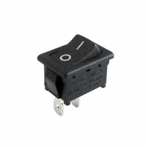 สวิตซ์ไฟโชว์ตัวเล็ก 2 ขา Rocker Switch :Black  6-10A (220-250VAC)