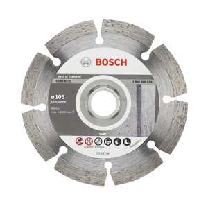 ใบตัดคอนกรีต (ใบเพชร) BOSCH No.2608600924 Diamond Cutting Disc , 4&quot;