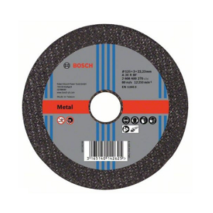 ใบตัดเหล็ก BOSCH No.2608600270 Cutting disc : steel ,125 x 3 mm.