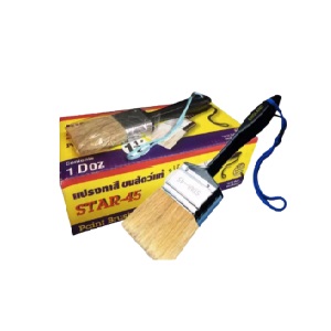 แปรงทาสี ขนสีขาว NO.STAR-45 Paint brush , 3&quot;