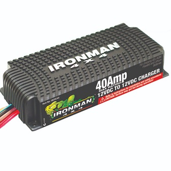 อุปกรณ์แยกชาร์จแบตเตอรี่หลัก-รอง IRONMAN NO.IDCDC40 40A DC to DC Battery Charger (80A when combined with Start Assist Kit)