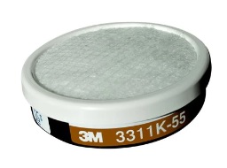 ตลับไส้กรองป้องกันสารระเหยและสารทำละลาย 3M NO.3311K-55 Organic Vapor Cartridge 55 cc.