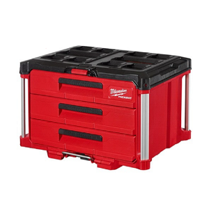 กล่องเครื่องมือ 3 ลิ้นชัก MILWAUKEE No.48-22-8443 PACKOUT 3-Drawer Tool Box.