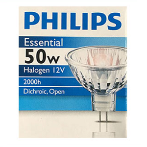 หลอดไฟฮาโลเจนหน้าปิด PHILIPS Essential 12V. 50W.