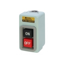 สวิตซ์กดจม QUBIX No.CBSN-315 Power Pushbutton Switch : 3P , 15A  , 600V / (Iron)