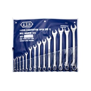 ชุดประแจแหวนข้างปากตาย ASAHI No.2011006 Combination Wrench Set , 8-24 mm. (14pcs/set)