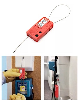 อุปกรณ์ล็อค Steel Cable Lockout Dia 1.5 mm. x 0.5 mt