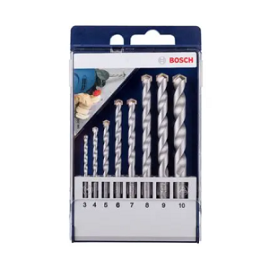 ชุดดอกสว่านเจาะเหล็ก BOSCH No.CYL-2 Drill Bit Set : Silver , 3-6 mm. (8pcs/set)