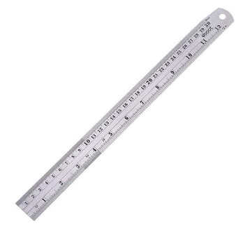 ไม้บรรทัดสแตนเลส FUJI No.FU006 Stainless Steel Ruler , 6&quot;