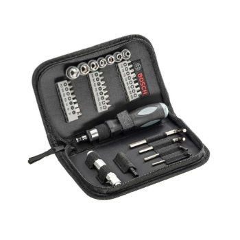 ชุดดอกไขควงและลูกบ็อกซ์พร้อมด้ามขัน BOSCH No.2607017511 Mixed Tool Set ( 38 pcs.)