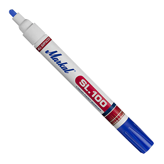 ปากกา MARKAL No.31240420  SL.100 is a xylene-free, low-odor fast-drying liquid paint marker : Blue