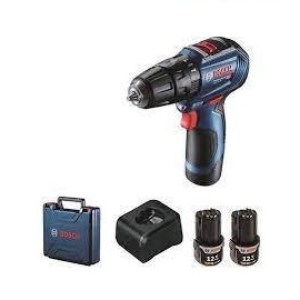 ชุดสว่านไร้สาย BOSCH No.GSR 12V-30 (06019G90K0) Cordless Drill 12V 120Li-Gen 3 Set with Equipment : (Drill+Battery 2 ea.+Charger+Bag)