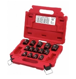 ชุดลูกบ็อกซ์กระแทก MILWAUKEE No.49-66-7013  Impact Block Set ,1/2&quot; (14pcs/ea )