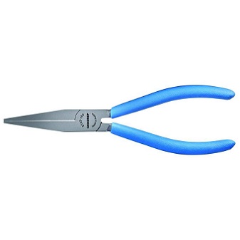 GEDORE No.6710370 Flat Nose Pliers Serrated , 160 mm.