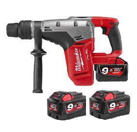 สว่านโรตารี่ไร้สาย MILWAUKEE No.M18 CHM-902C Cordless Rotary Drill 18V 0-3,000/minute with Battery M18 9Ah/2 ea