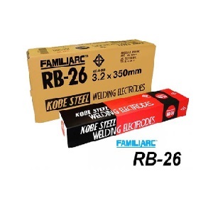 ลวดเชื่อม KOBE No.RB-26 Welding rod , 2.6 x 350 mm. ( 2 kg/Pcs ,10 pcs/box)