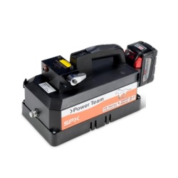 POWER TEAM No.PB102-1 18VDC Battery Powered Hydraulic Pump, Single Acting, 2-Way with Auto Dump, Rapid Battery Charger (Compact, li-ion 18Vdc, 9.0 ah battery)