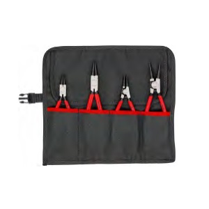 ชุดคีมถ่างแหวน (ซองผ้า) KNIPEX No.00 19 56 V01 (2088087) Circlip plier set in roll bag , 4pcs/ea