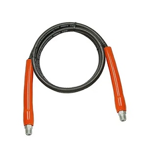 POWER TEAM No.9758 Hydraulic Hose 10,000 PSI Rubber, 1/4&quot;NPTF ID, 10' Length, 10000 PSI Burst Rating