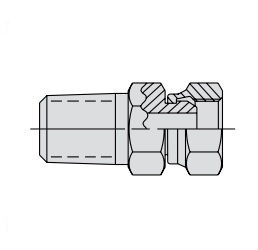 POWER TEAM No.9676 Swivel Connector with 1/4&quot; NPTF Male, 3/8&quot; NPSM Female