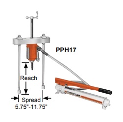 POWER TEAM No.PPH17 Bi-Directional™ HP Series Hydraulic Push-Puller , 17.5 ton (Wt., 59.00 lbs)