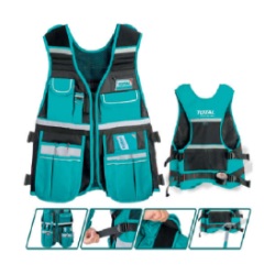 เสื้อสำหรับใส่เครื่องมือช่าง TOTAL No.TTVT1601 Tool Vest , 42x60x3cm. (max load 3kg.)