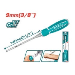 สิ่วลบเหลี่ยมด้ามหุ้มยาง TOTAL No.THT4196 Wood Chisel , 9mm./3/8&quot;