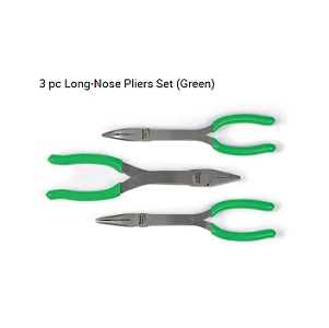 SNAP-ON No.PL308CFG Long-Nose Pliers Set :Green (3pcs/ea)