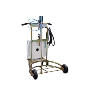 NEDERMAN No.30505950 Mobile oil dispenser with hose reel, air regulator and 3:1 air Pump , 12 mm. x 10 m.