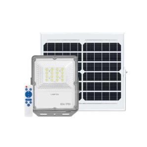 โคมไฟฟลัดไลท์พลังงานแสงอาทิตย์ LAMTAN Solar Floodlight Smart sensor Solid :Daylight  IP65 , 200W