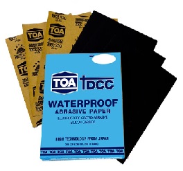 กระดาษทรายน้ำ TOA No.1500 Sand paper wet and dry (60 pcs/ea)