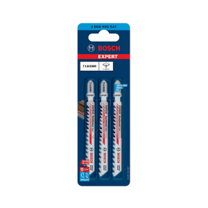 ใบเลื่อยจิ๊กซอว์ตัดไม้  BOSCH NO.T144DHM (2608900541) Expert Jig Saw Blades For Hardwood and Wood (3 Pcs./Ea)