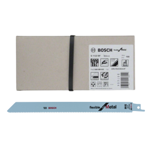 ใบเลื่อยเซเบอร์ซอว์ โลหะ BOSCH No.S1122BF (2608656032) Sabresaw Blade : Metal (100 Pcs./Pack)