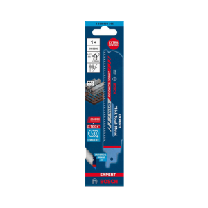 ใบเลื่อยเซเบอร์ซอว์ โลหะ  BOSCH No.S955CHC (2608900365) Sabresaw Blade Expert Reciprocating Saw Thick Tough Meal Extra , 150mm.