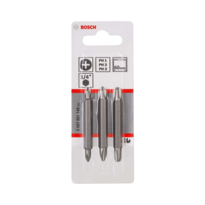 ดอกไขควง BOSCH No.2607001748 Extra Hart PH1 , PH2 , PH3 , 60 mm. (3pcs/Ea)