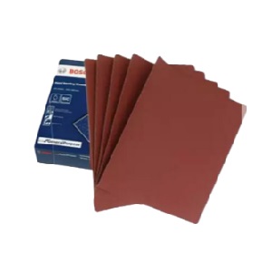 กระดาษทรายขัดไม้ BOSCH No.2608621508 Sandpaper A4 for wood (P320) #1 , 230 x 280 mm. (100Pcs/Ea)