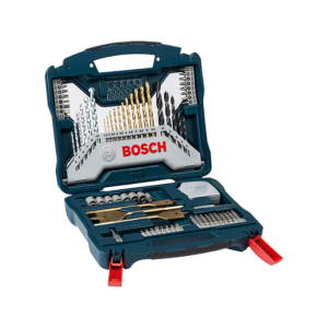 ชุดดอกสว่านและดอกไขควง BOSCH No.2607017412 Drill and Screwdriver Bit Set : X-Blue Line (70 Pcs)