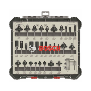 ชุดดอกเร้าเตอร์ BOSCH No.2607017476 Router Bit Set , 1/4&quot; (30pcs/ea)